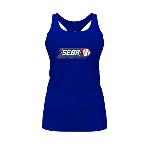 [FT0TRBRY-FYS-LOGO1] Decker Racerback Tank Top (Female Youth S, Royal, Logo 1)