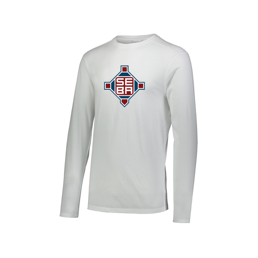 [FTLCUBWH-AXS-LOGO2] Decker Men's Tri-Blend T-Shirt - Long Sleeve (Adult XS, White, Logo 2)