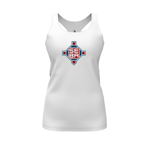 [FT0TRBWH-FYS-LOGO2] Decker Racerback Tank Top (Female Youth S, White, Logo 2)