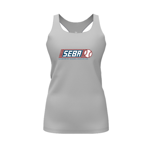 [CUS-DFW-RCBK-PER-GRY-FYS-LOGO1] Racerback Tank Top (Female Youth S, Gray, Logo 1)