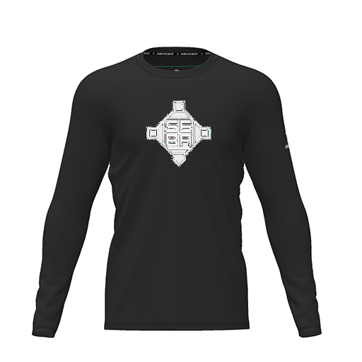 [CUS-DRIF-TEES-PER-CNK-LSL-BLK-YXS-LOGO2] Dri Fit Performance T-Shirt (Youth XS, Black, Logo 2, Long Sleeve)