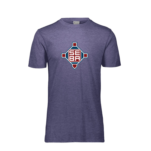 [FTSCUBNV-YS-LOGO2] Decker Youth Tri-Blend T-Shirt - Short Sleeve (Youth S, Navy, Logo 2)