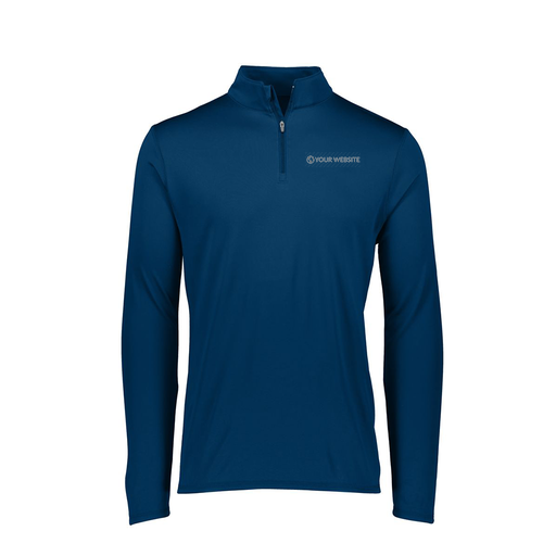 [FTLQFLNV-FAXS-LOGO3] Ladies Flex-Lite 1/4 Zip Shirt (Female Adult XS, Navy, Logo 3)