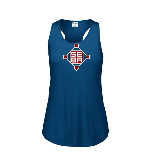 [FT0TUBNV-FAS-LOGO2] Ladies Tri Blend Tank Top (Female Adult S, Navy, Logo 2)