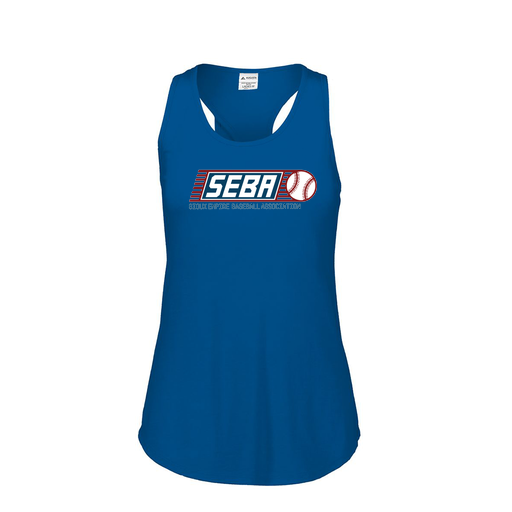 [3078.U55.S-LOGO1] Ladies Tri Blend Tank Top (Female Adult S, Royal, Logo 1)