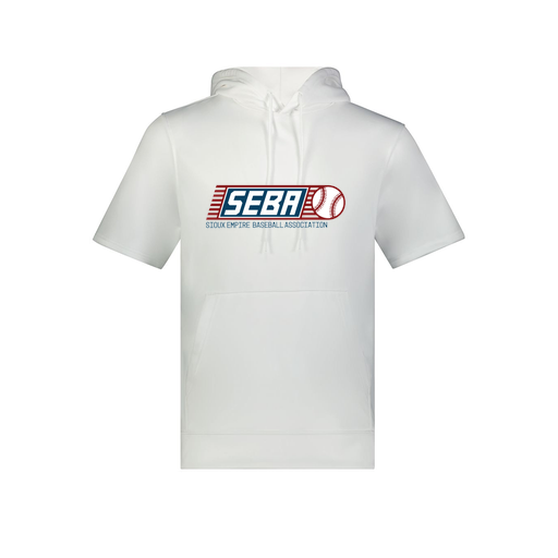 [6871.005.S-LOGO1] Men's Dri Fit Short Sleeve Hoodie (Adult S, White, Logo 1)