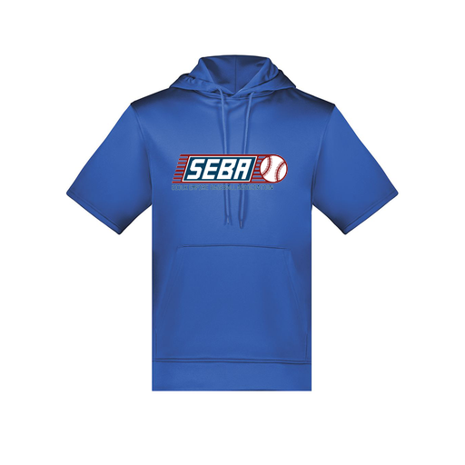 [6871.060.S-LOGO1] Men's Dri Fit Short Sleeve Hoodie (Adult S, Royal, Logo 1)