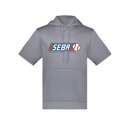 [6871.059.S-LOGO1] Men's Dri Fit Short Sleeve Hoodie (Adult S, Gray, Logo 1)