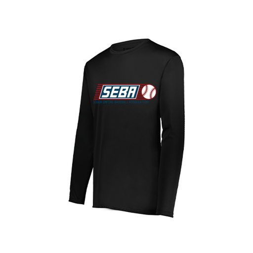 [222822.080.XS-LOGO1] Men's LS Smooth Sport Shirt (Adult XS, Black, Logo 1)