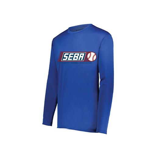 [222822.060.XS-LOGO1] Men's LS Smooth Sport Shirt (Adult XS, Royal, Logo 1)