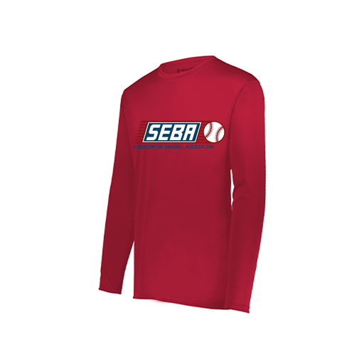 [222822.083.XS-LOGO1] Men's LS Smooth Sport Shirt (Adult XS, Red, Logo 1)