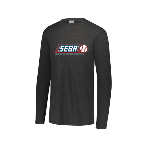 [FTLCUBBK-AXS-LOGO1] Decker Men's Tri-Blend T-Shirt - Long Sleeve (Adult XS, Black, Logo 1)