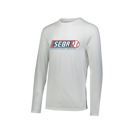 [FTLCUBWH-AXS-LOGO1] Decker Men's Tri-Blend T-Shirt - Long Sleeve (Adult XS, White, Logo 1)
