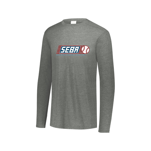 [FTLCUBGY-AXS-LOGO1] Decker Men's Tri-Blend T-Shirt - Long Sleeve (Adult XS, Gray, Logo 1)