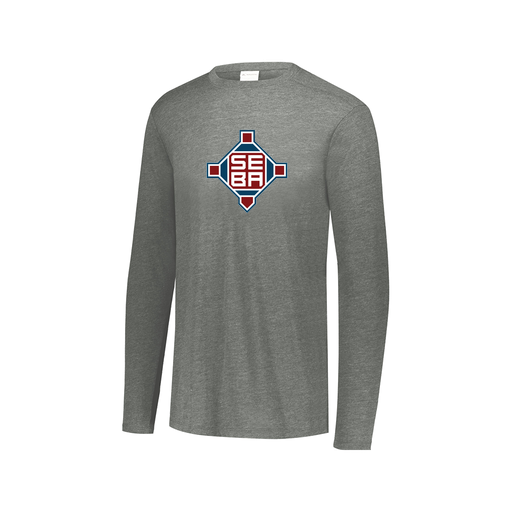 [FTLCUBGY-AXS-LOGO2] Decker Men's Tri-Blend T-Shirt - Long Sleeve (Adult XS, Gray, Logo 2)