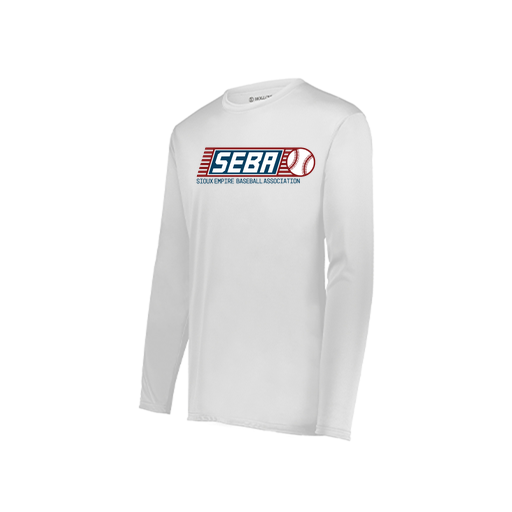 [222823.005.S-LOGO1] Youth LS Smooth Sport Shirt (Youth S, White, Logo 1)