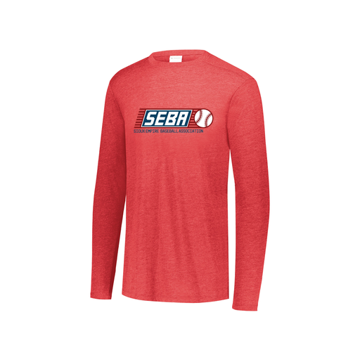 [3076.V96.S-LOGO1] Youth LS Ultra-blend T-Shirt (Youth S, Red, Logo 1)