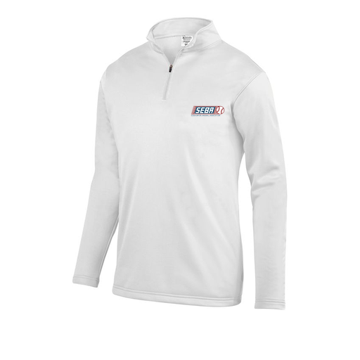 [FOLQFFWH-YS-LOGO1] Decker Youth FlexFleece 1/4 Zip (Youth S, White, Logo 1)