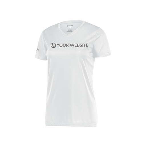 [222820.005.S-LOGO3] Ladies Movement Dri Fit Shirt (Female Adult S, White, Logo 3)